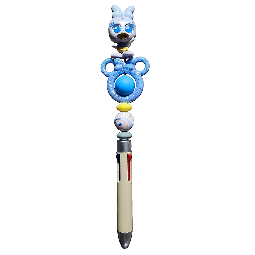 Disney Doorables Daisy Duck Beaded Retractable 4 In 1 Pen